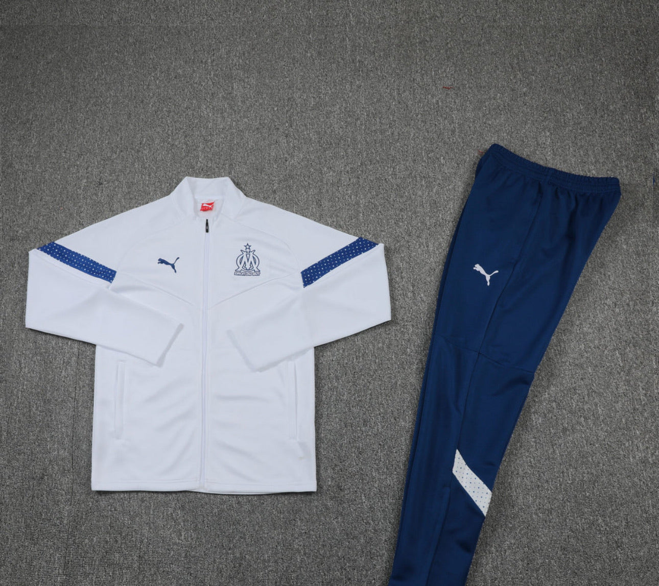 Marseille white/navy tracksuit